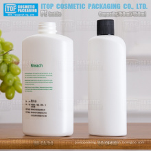 shampooing, lotion pour le corps, cosmétiques 750ml & 450ml, bouteille en plastique de la domestique, industriel gros blanc ovale haute densité pe